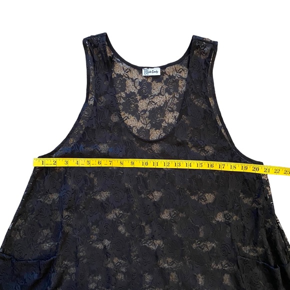 ROCK CANDY  | FLORAL LACE BURNOUT DRESS / TOP ONE SIZE - Picture 12 of 14